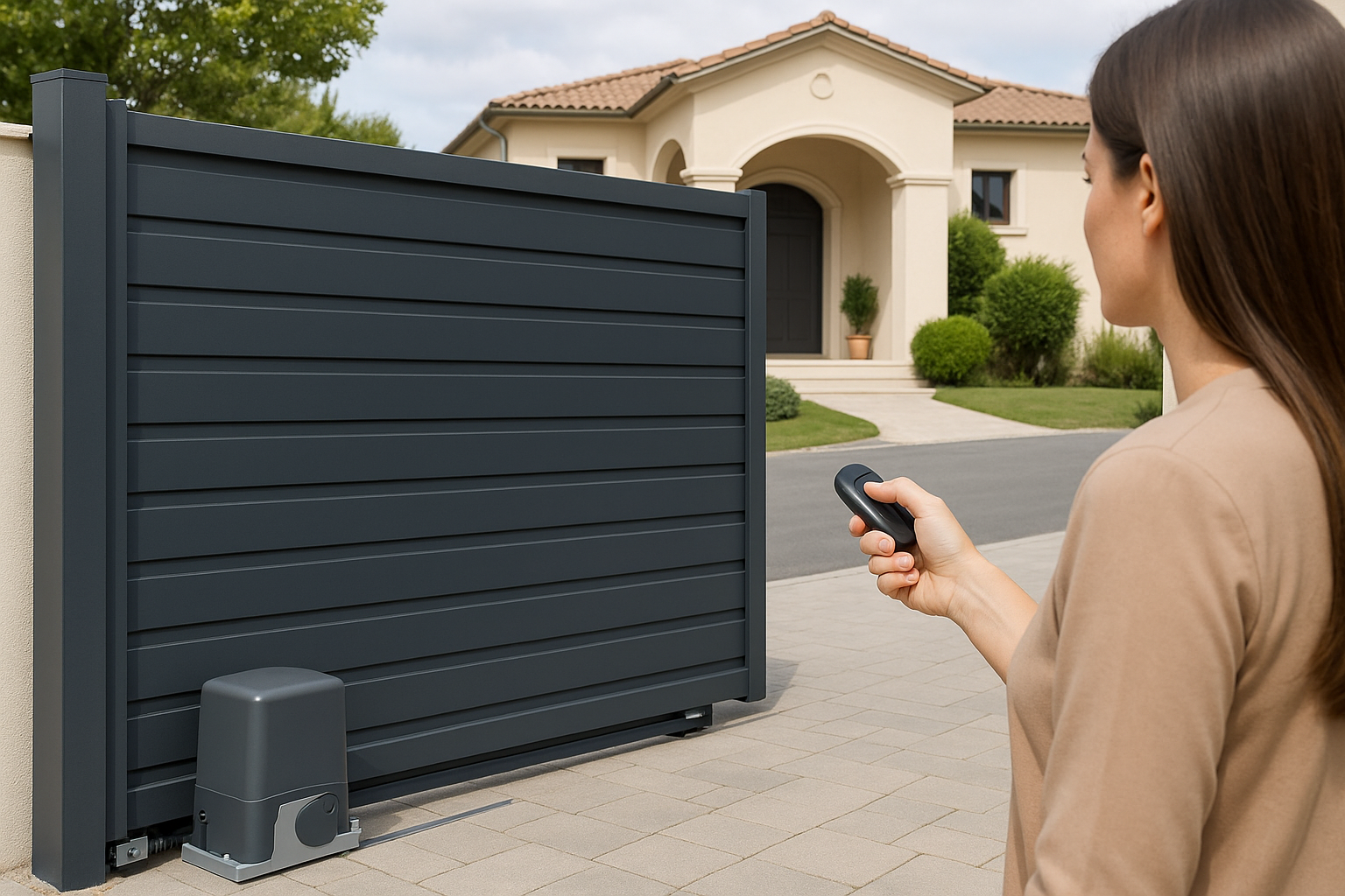 Alloy villa gate installation – gallery4