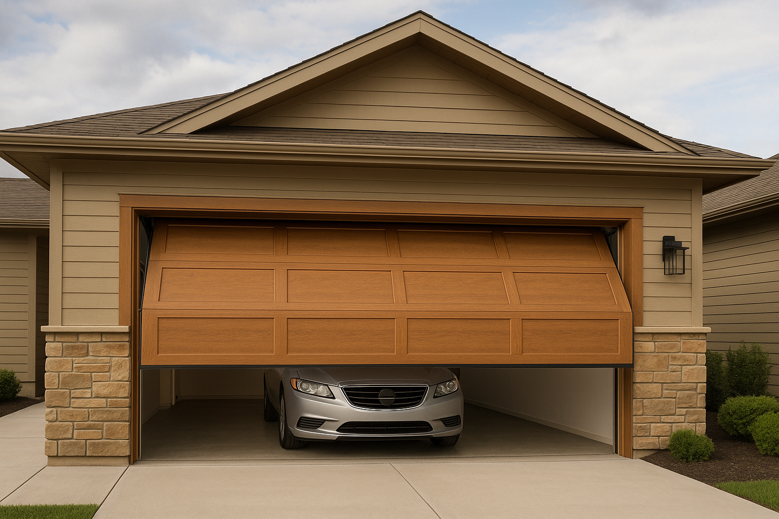 Alloy overhead sectional garage doors