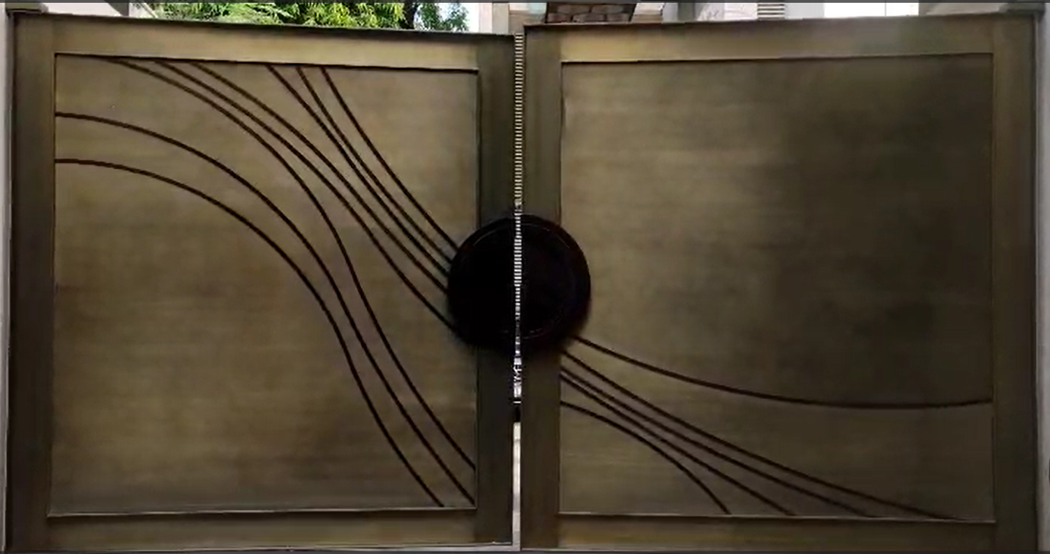 Designer villa gate – silent glide